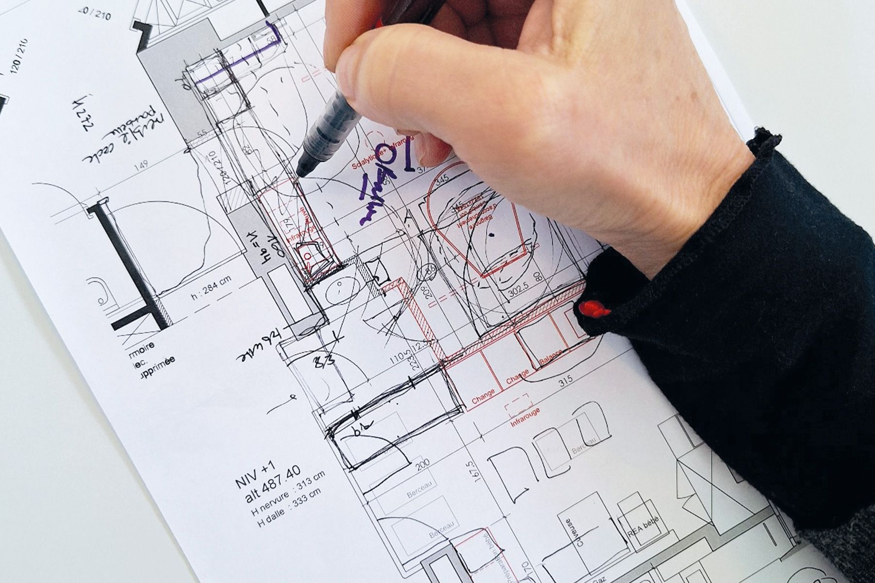 Plan de création de la salle d’accouchement de la Clinique Cecil – MAT Architecture
